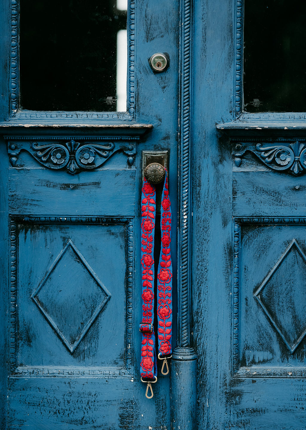 Blue & Red Adjustable Strap