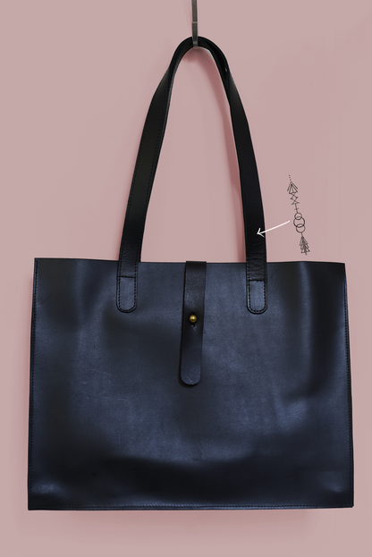 MADE TO ORDER - Down to Defend Large Leather Handbag