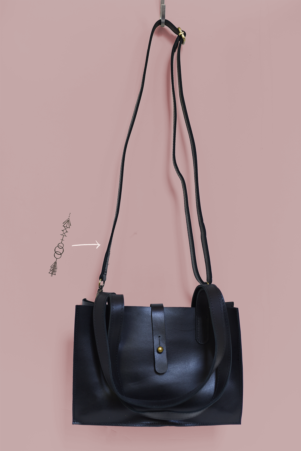 MADE TO ORDER - Down to Defend Convertible Midsized Handbag