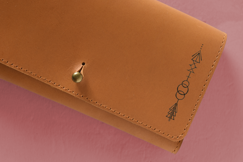 MADE TO ORDER - Down to Defend Fold Over Leather Wallet