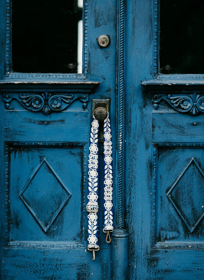 Navy & White Adjustable Strap