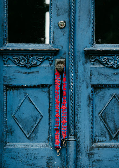 Blue & Red Adjustable Strap