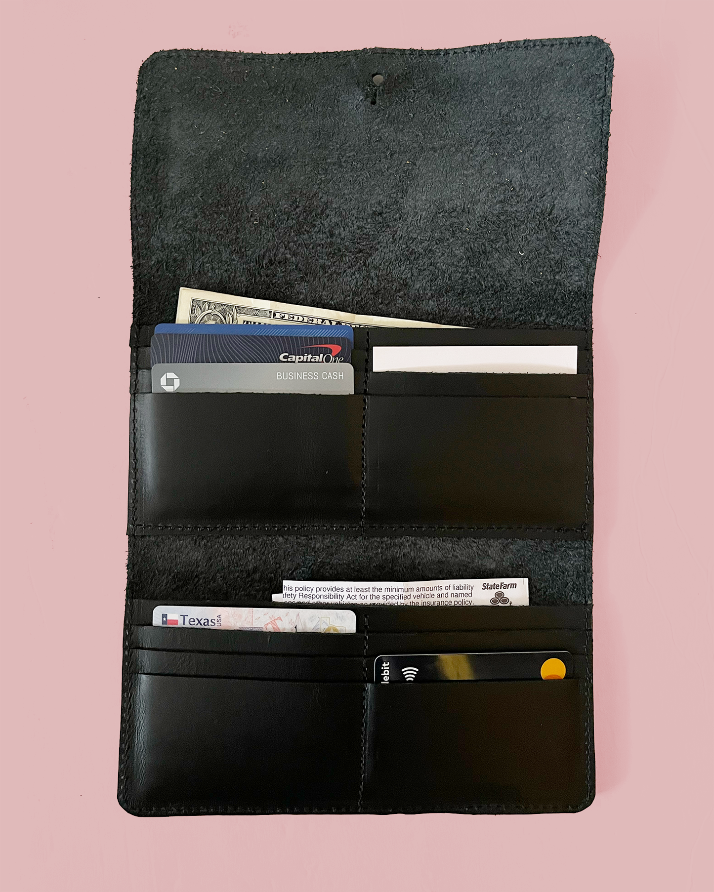 MADE TO ORDER - BDSA Fold Over Leather Wallet