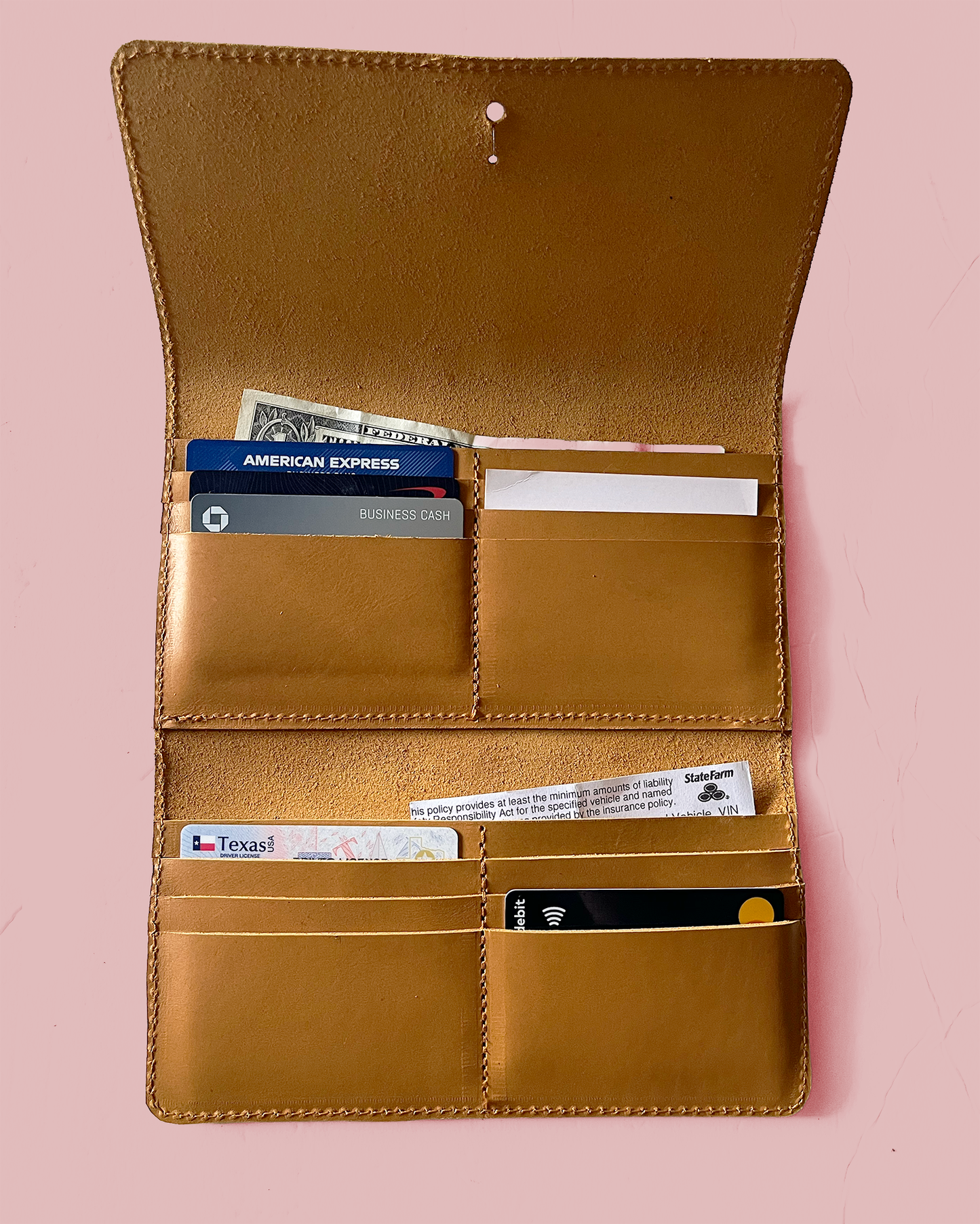 MADE TO ORDER - BDSA Fold Over Leather Wallet