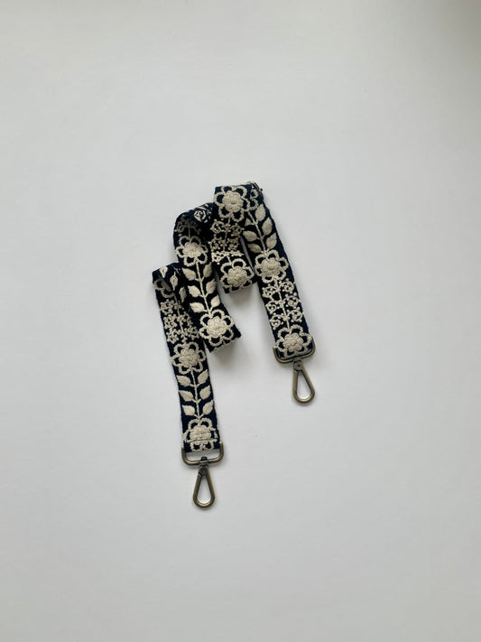 Black and White Adjustable Strap