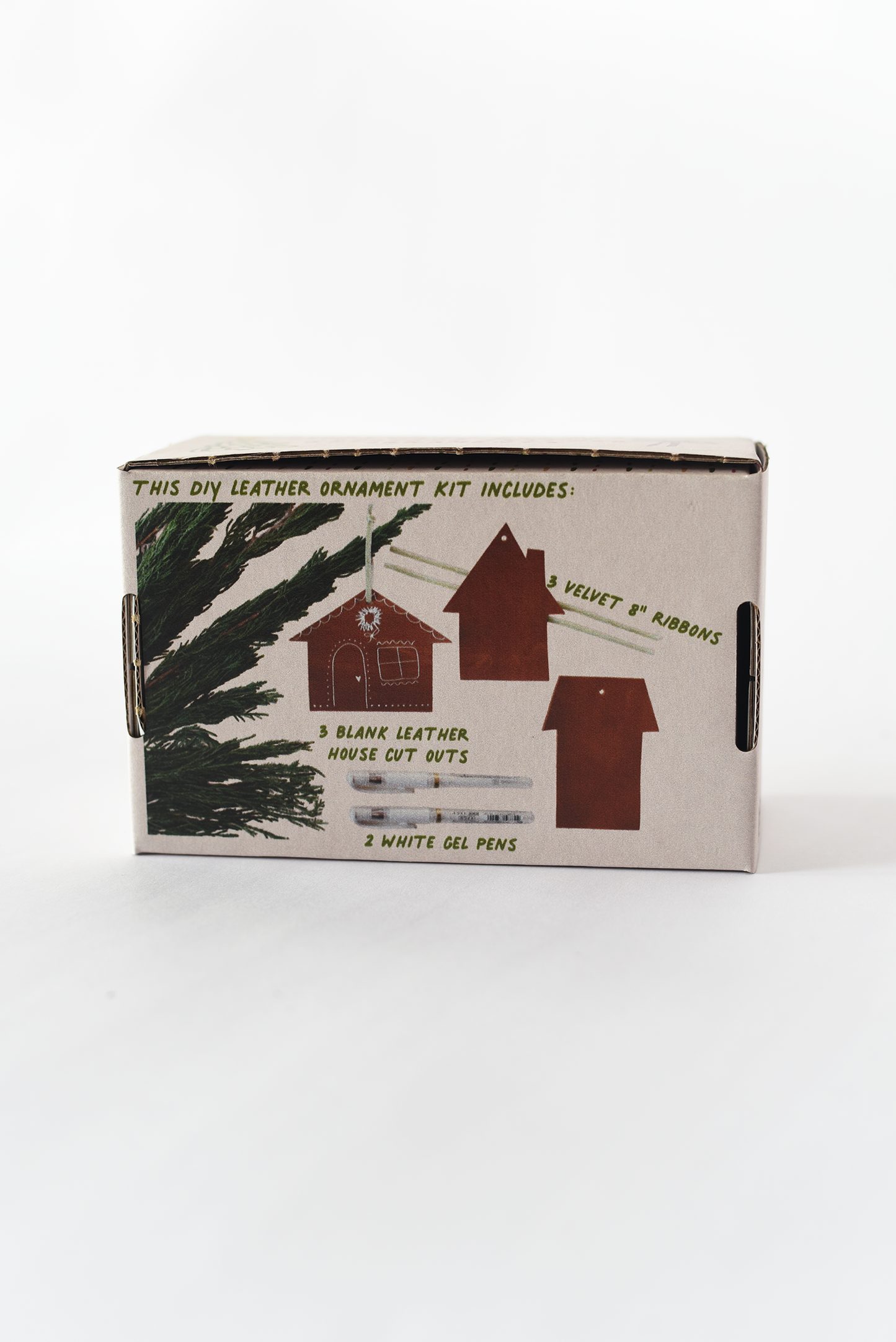Leather Gingerbread House Ornament Making Kits
