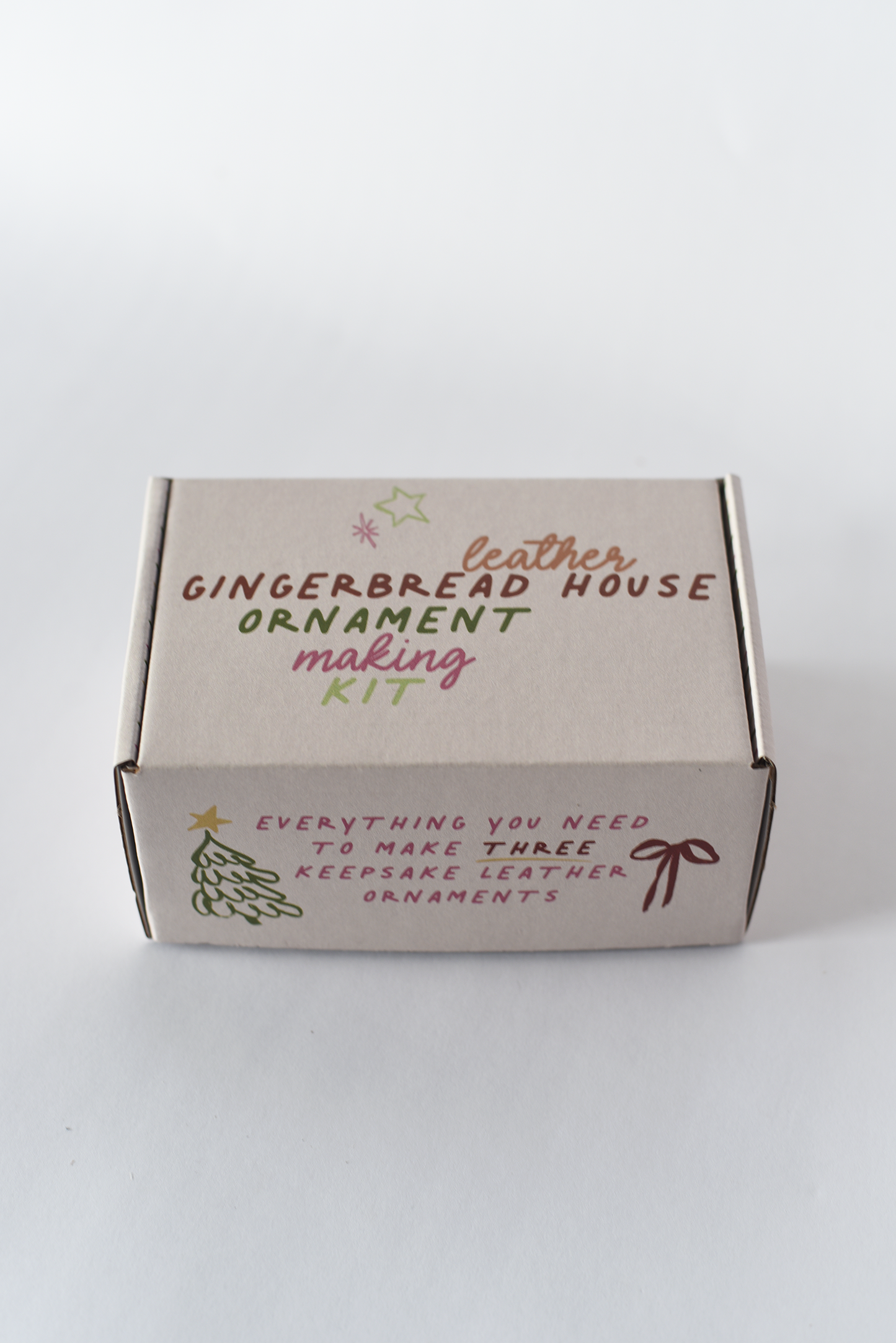 Leather Gingerbread House Ornament Making Kits