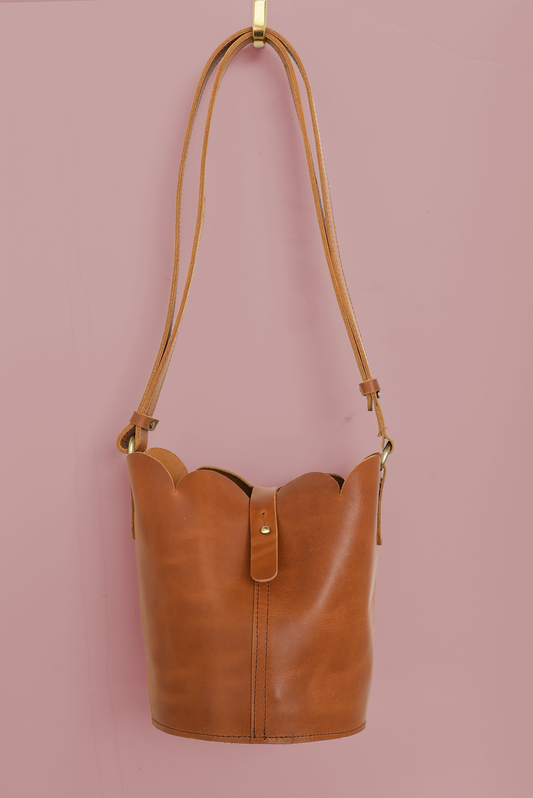 Scalloped Bucket Bag