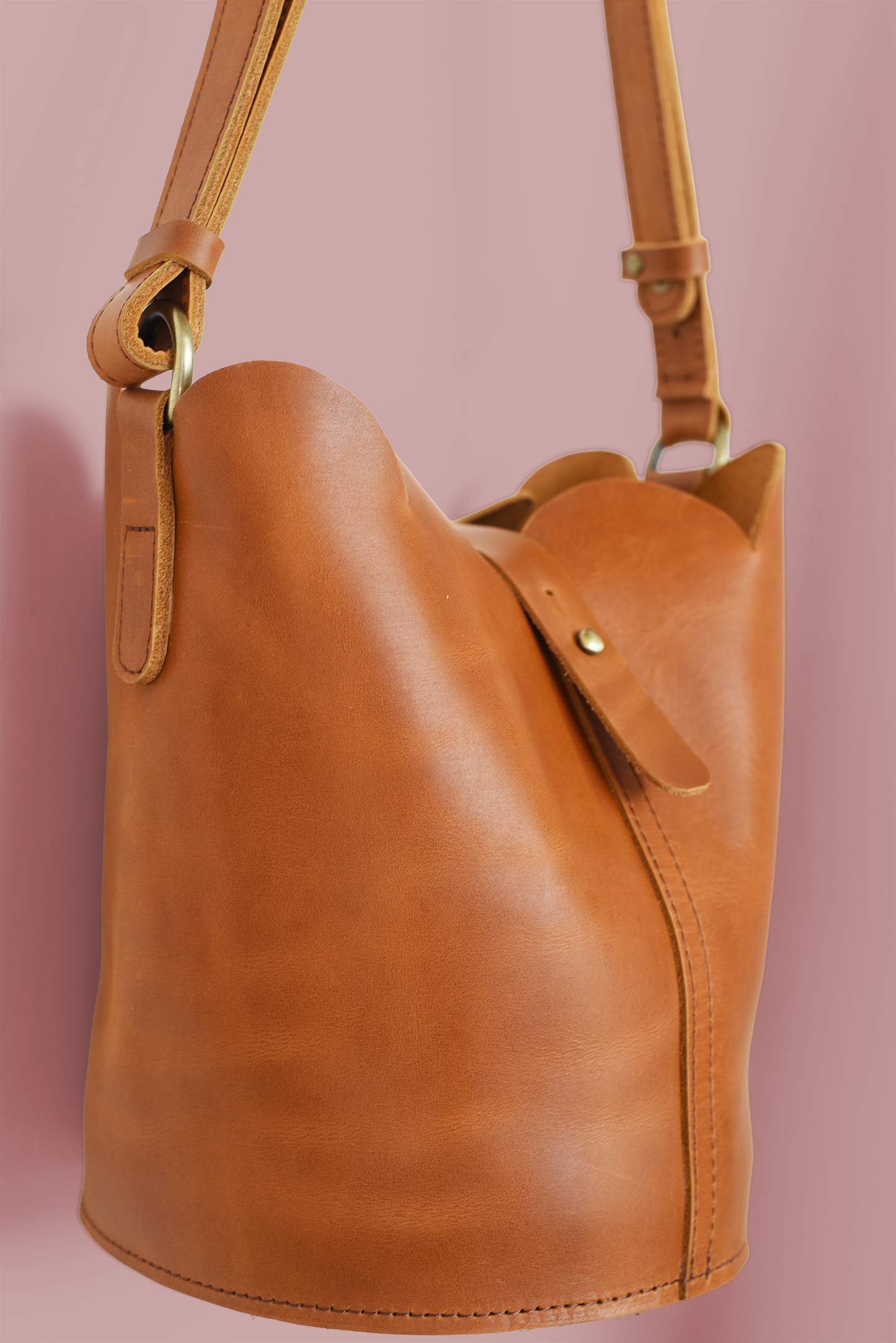 Scalloped Bucket Bag