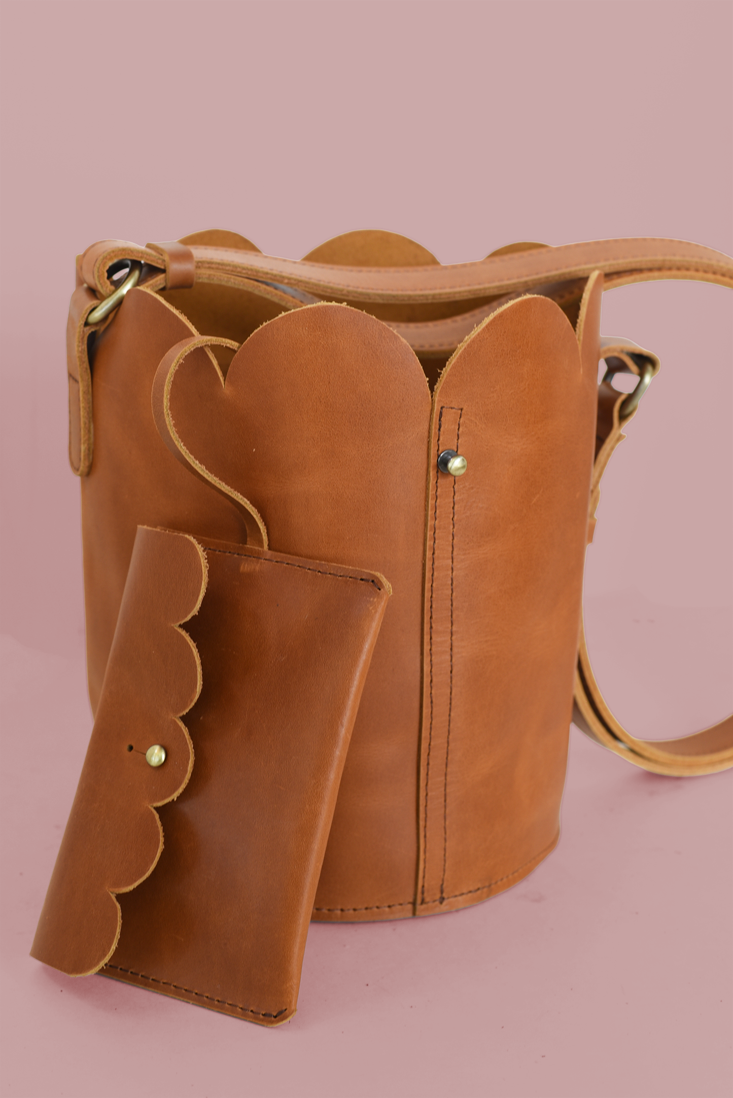 Scalloped Bucket Bag