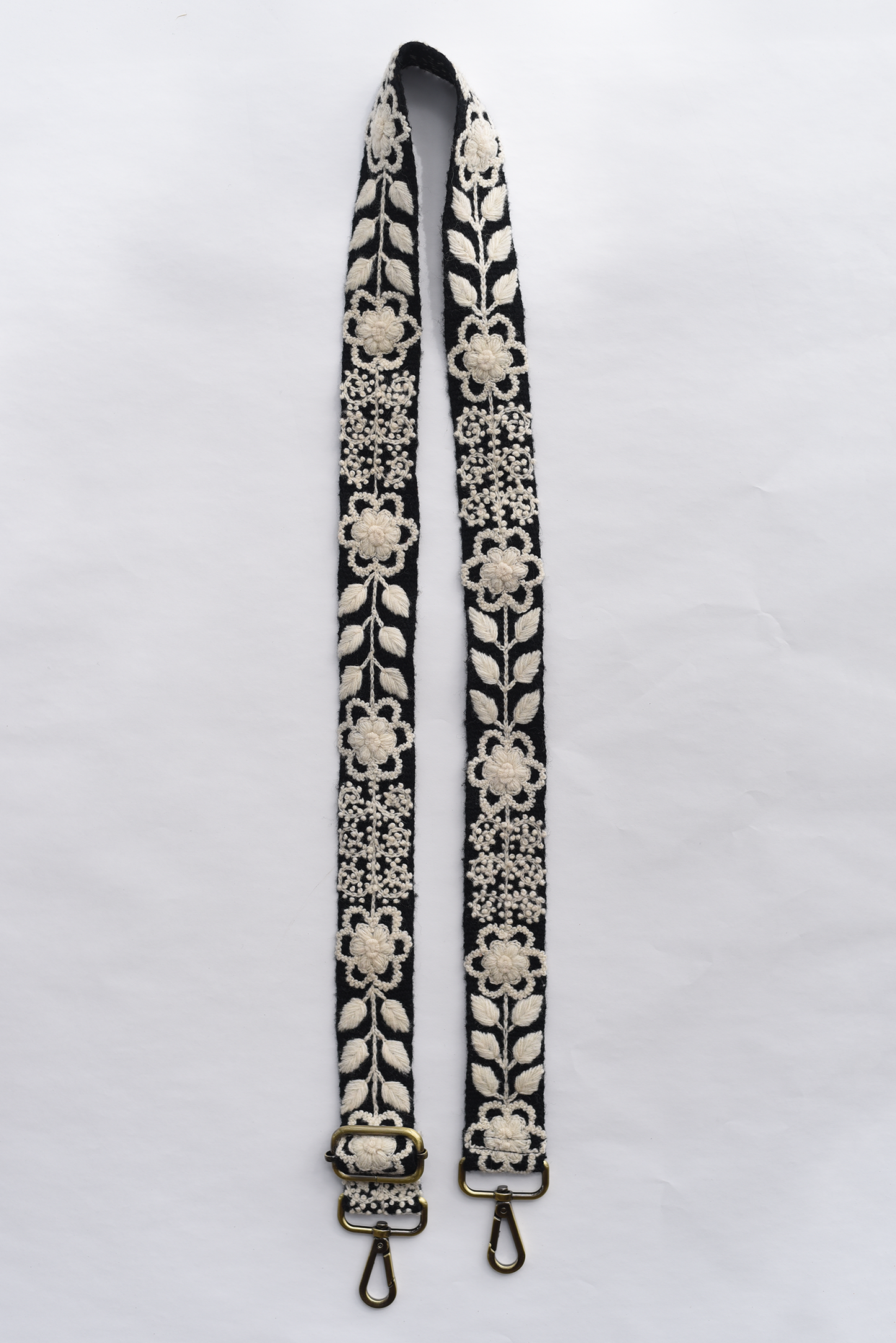 Black and White Adjustable Strap