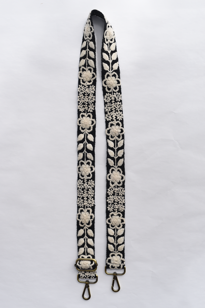 Black and White Adjustable Strap
