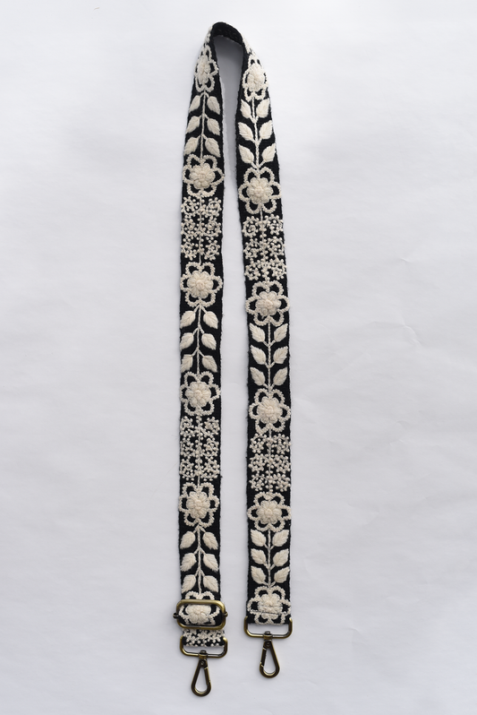 Black and White Adjustable Strap
