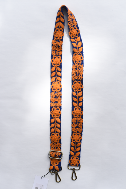 Orange + Navy Adjustable Strap