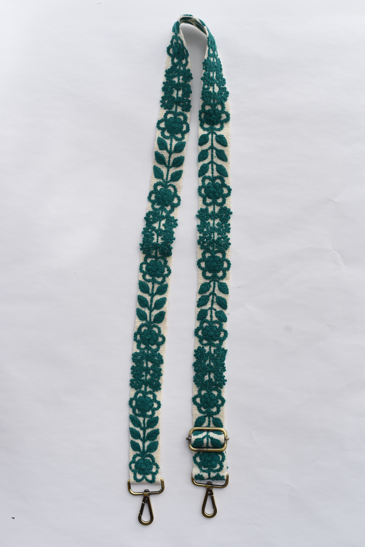 Green & Cream Adjustable Strap